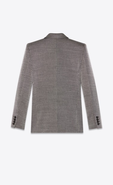 Blazer in a rustic lamé knit